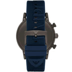 Emporio Armani AR11023 Men’s Black Dial Blue Silicone Strap Chronograph Watch