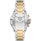 Emporio Armani AR11586 Men’s Green Dial Two-Tone Stainless Steel Diver Chronograph Watch
