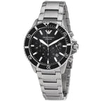 Emporio Armani AR11360 Diver Chronograph Black Dial Silver Stainless Steel Men's Watch