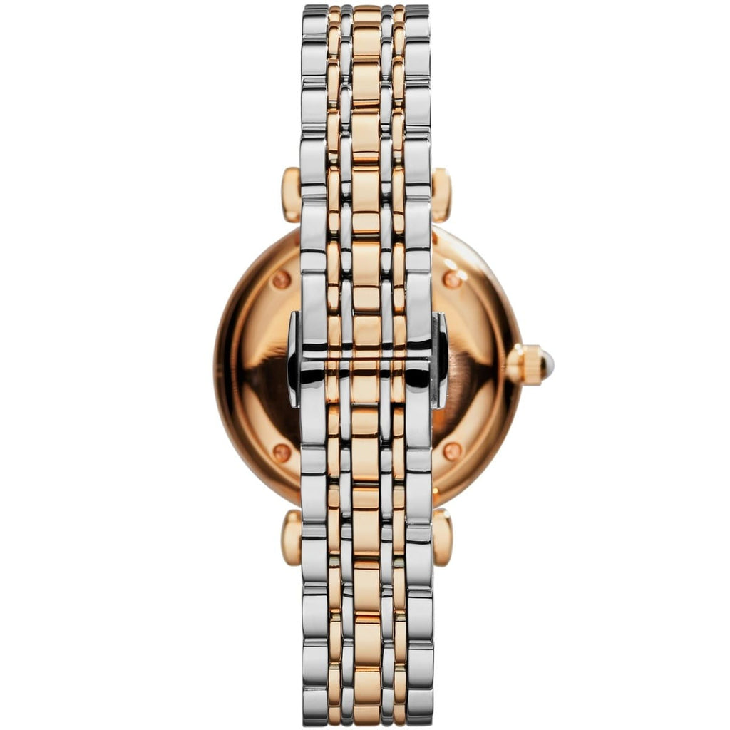 Emporio Armani Gianni T-Bar AR1840 Women's Rose Gold-Tone Luxury Watch
