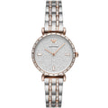 Emporio Armani AR11293 Women’s Crystal Dial Two-Tone Silver Rose Gold Stainless Steel Gianni T-Bar Watch
