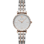 Emporio Armani AR11293 Women’s Crystal Dial Two-Tone Silver Rose Gold Stainless Steel Gianni T-Bar Watch