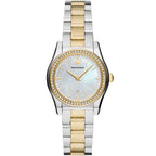 Emporio Armani AR11559 Women’s Mother of Pearl Dial Two-Tone Stainless Steel Federica Watch