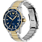 Emporio Armani World Explorer AR11682 Two-Tone Blue Dial Men's Watch
