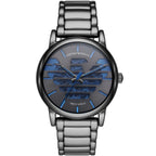 Emporio Armani Luigi AR60029 Meccanico Skeleton Gunmetal & Blue Watch