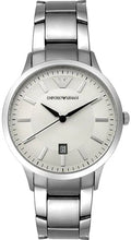 Emporio Armani Renato AR2431 Silver Sunray Dial Steel Watch