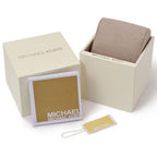 Michael Kors Everest MK7360 Silver-Tone Crystal Pavé Lime Green Rubber Women's Watch