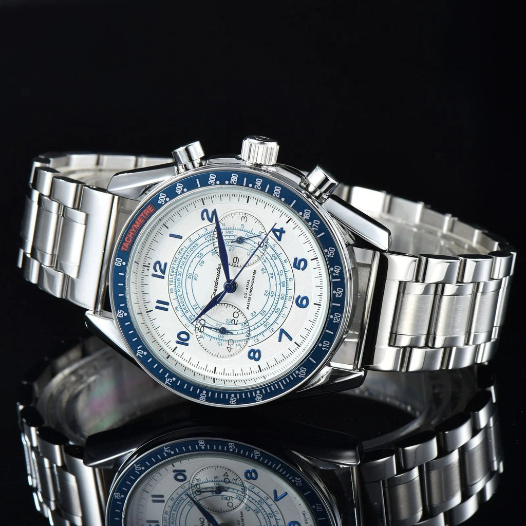 Omega Speedmaster Chronoscope 43MM Silver Dial Steel Bracelet