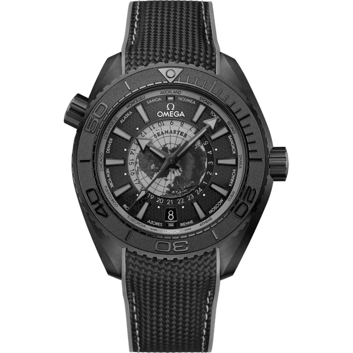 Omega Seamaster Planet Ocean Worldtimer Black