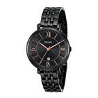 Fossil Jacqueline ES3614 Three-Hand Black Stainless Steel Women's Watch