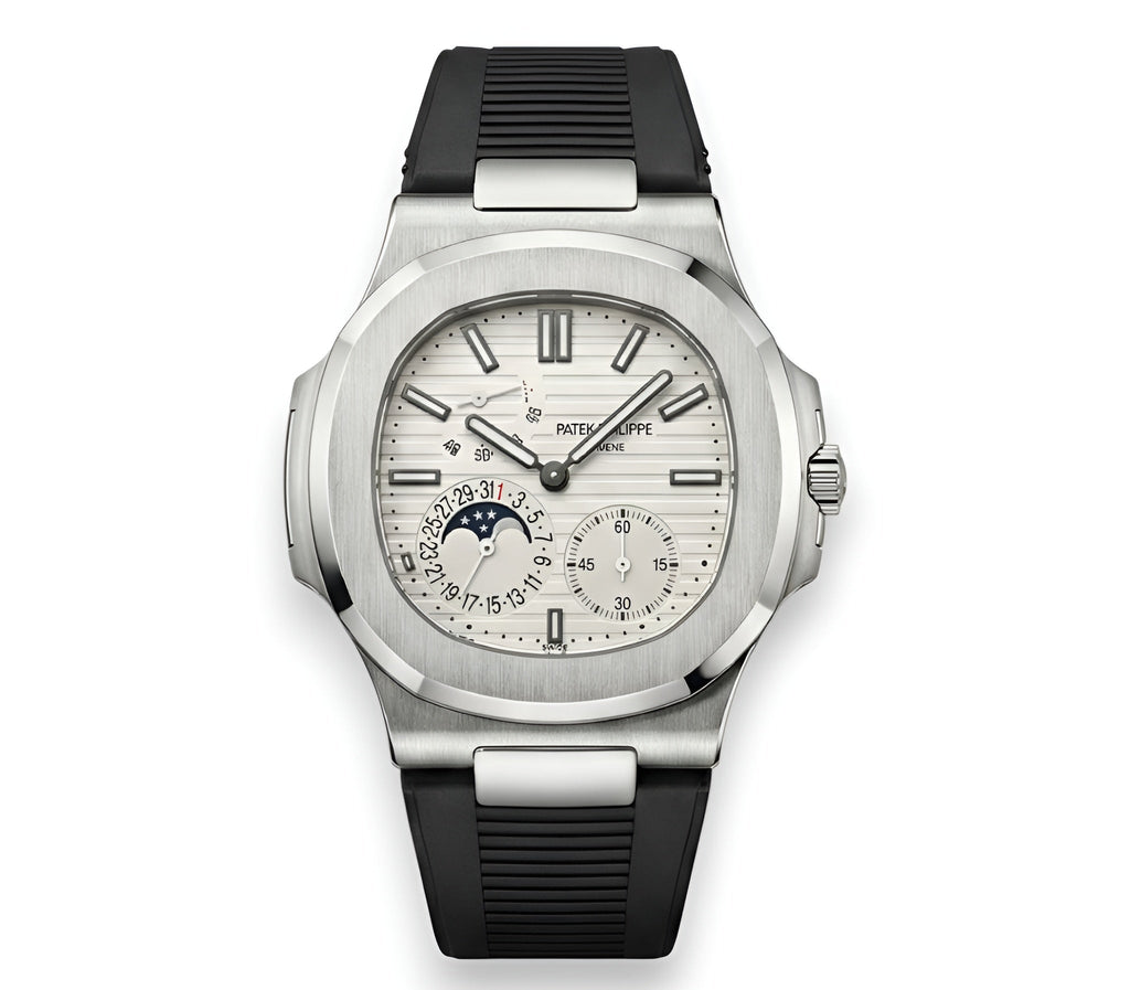 Patek Philippe Nautilus watch silver-white dial