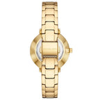Michael Kors Pyper MK1065 Gold-Tone Watch with White Mother of Pearl Dial
