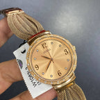Guess Chiffon W1083L3 Rose Gold Mesh Bracelet Crystal Watch