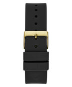 Guess Cubed GW0665L1 Gold Tone Case Black Rubber Watch