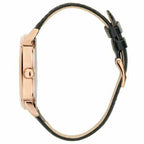 Guess Delancy W0870G2 Rose Gold Case Silver Dial Black Leather Watch
