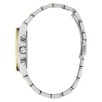 Guess Equality GW0769L3 Two-Tone Silver Gold Coin-Edge Ladies Watch