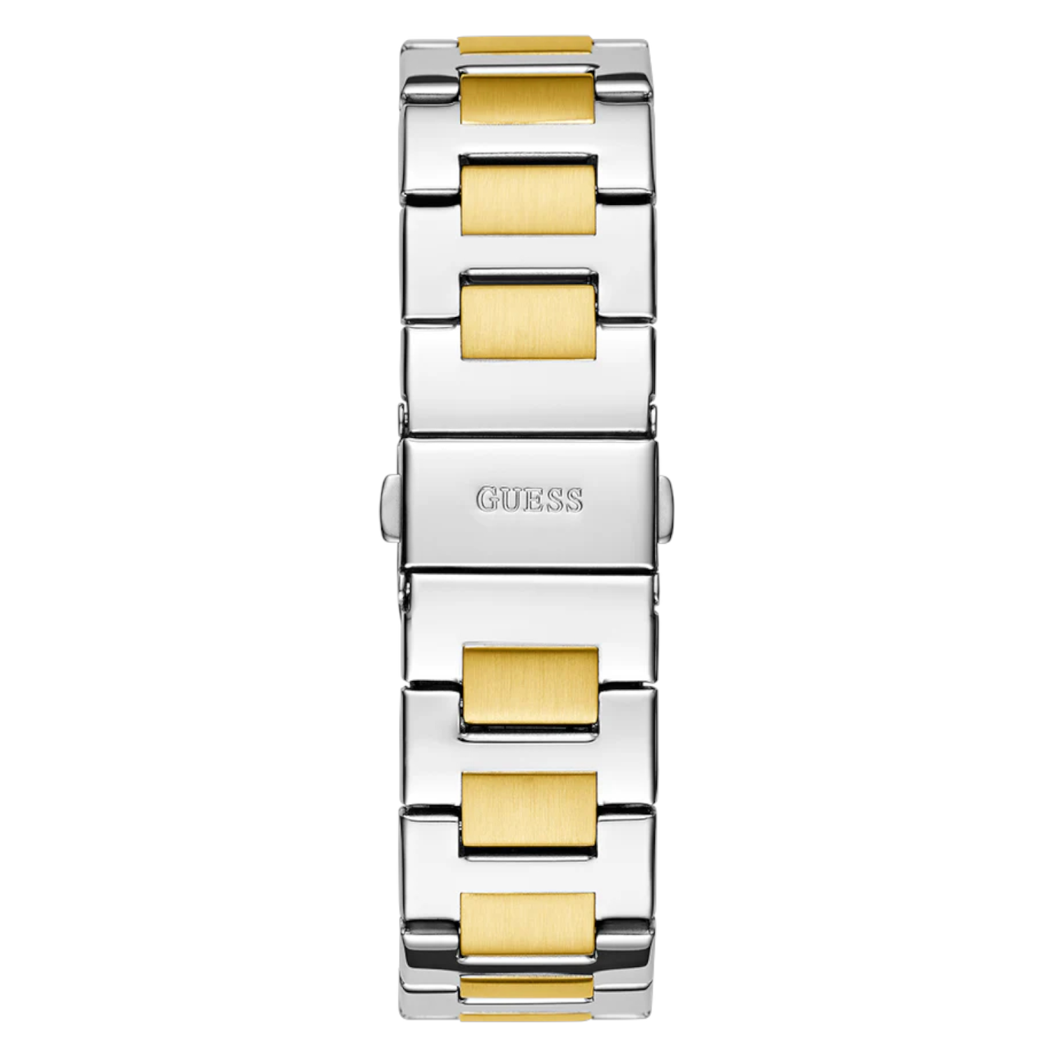 Guess Equality GW0769L4 2-Tone Silver Gold Green Dial Multi-function Watch