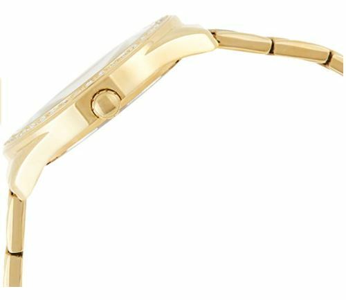 Guess G Twist W1201L2 Gold Tone Crystal Bezel Glitter Dial Ladies Watch