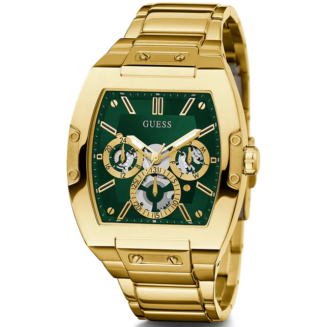 Guess Phoenix GW0456G3 Men's Gold-Tone & Green Dial Watch