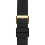 Guess Lady Frontier W1160L1 Gold & Black Rubber Watch