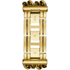 Guess Mod Heavy Metal U1117L5 Gold Tone Chain Bracelet Black Dial Watch