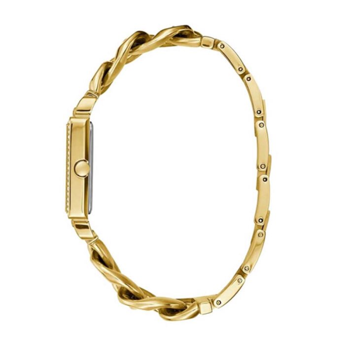Guess Vanity W1030L2 Gold Tone Square Case Crystal Bezel Ladies Watch