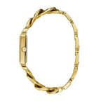 Guess Vanity W1030L2 Gold Tone Square Case Crystal Bezel Ladies Watch