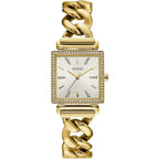 Guess Vanity W1030L2 Gold Tone Square Case Crystal Bezel Ladies Watch