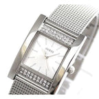Guess W0127L1 Nouveau Silver Rectangular Case Crystal Mesh Women's Watch