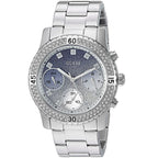 Guess Confetti W0774L6 Silver & Blue Glitter Watch