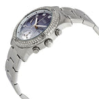 Guess Confetti W0774L6 Silver & Blue Glitter Watch