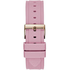 Guess Limelight W1053L3 Multi-Function Pink Dial Women's Pink Rubber Watch