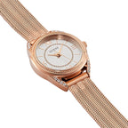 Guess Whisper W1084L3 Rose Gold Mesh Crystal Dial Women's Watch