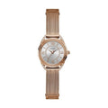 Guess Whisper W1084L3 Rose Gold Mesh Crystal Dial Women's Watch