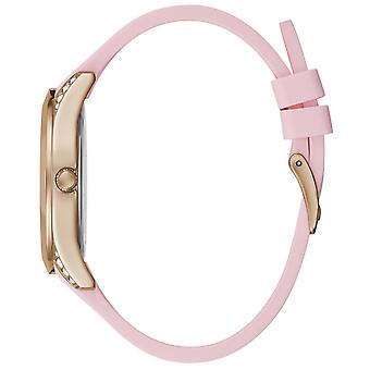 Guess Lady Frontier GW0109L2 Rose Gold Crystal Dial Pink Rubber Women's Watch