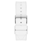 Guess Venus GW0118L3 Silver Case White Dial White Rubber Women's Watch