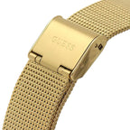 Guess Fame GW0508L2 Gold Triangle Case Crystal Bezel Gold Mesh Women's Watch