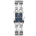 Guess GW0807L1 Silver Tone Rectangular Blue Denim Dial Watch