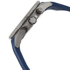 Hugo Boss Globetrotter 1513821 Men's Gunmetal Watch with Blue Rubber Strap