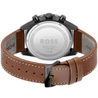 Hugo Boss Pilot Edition 1513851 Black Case Black Dial Brown Leather Men's Watch