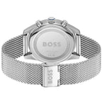 Hugo Boss Skytraveller 1514149 Men's Blue Dial Watch Silver Mesh
