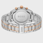 Hugo Boss Steer 1514252 Two-Tone Silver & Rose Gold Grey Dial Men's Watch