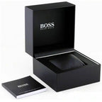 Hugo Boss Strike 1514289 Men's All-Black Watch with Logo Rubber Strap