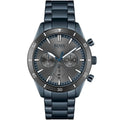 Hugo Boss Santiago 1513865 Blue IP Steel Grey Dial Men's Watch