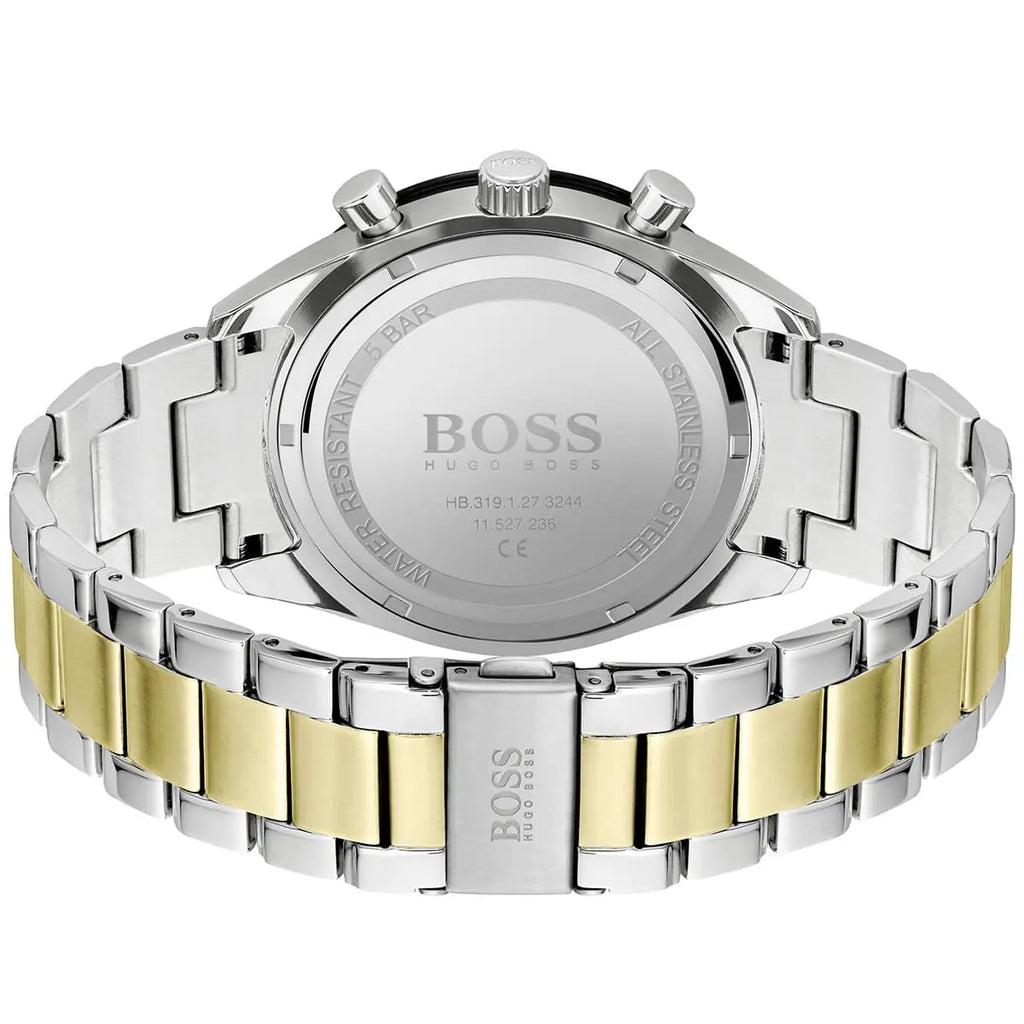 Hugo Boss Santiago 1513872 Two-Tone Green Dial Chronograph Men's Watch