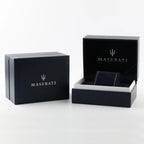 Maserati Traguardo R8873612005 Men's Silver Mesh Strap Black Chronograph Watch