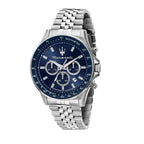 Maserati Sfida R8873640025 Silver Jubilee Blue Dial Chronograph Watch