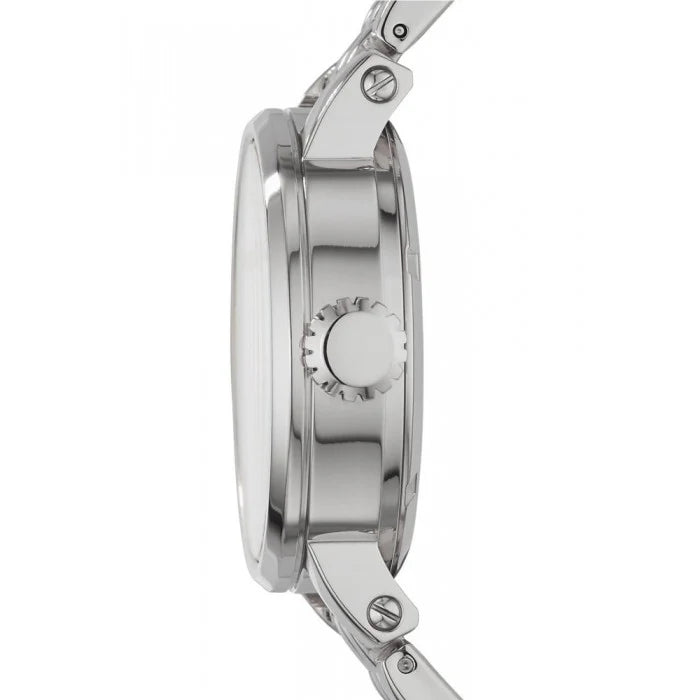 Fossil Original Boyfriend ME3067 Automatic Skeleton Silver Stainless Steel Watch