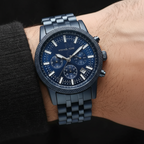 Michael Kors Hutton MK9088 Chronograph All-Navy Blue Stainless Steel Men's Watch