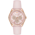 Michael Kors Jessa MK6946 Rose Gold-Tone Pink Dial Pink Rubber Women's Watch